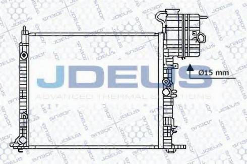 Jdeus 017B25 - Радиатор, охлаждение двигателя autosila-amz.com