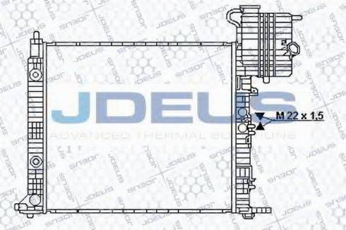 Jdeus 017B26 - Радиатор, охлаждение двигателя autosila-amz.com