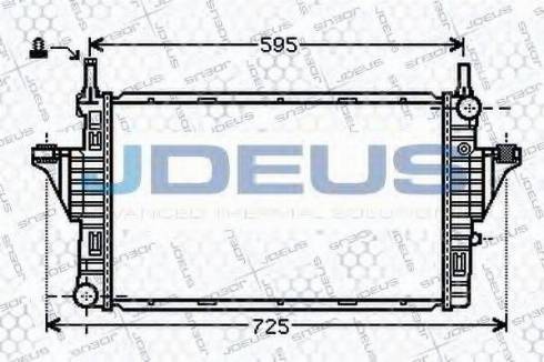 Jdeus 017M50 - Радиатор, охлаждение двигателя autosila-amz.com