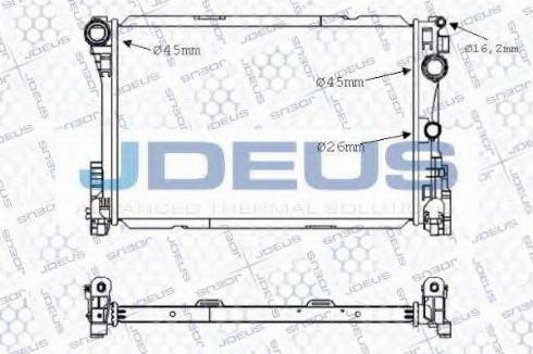 Jdeus 017M53 - Радиатор, охлаждение двигателя autosila-amz.com