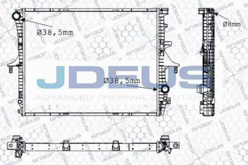 Jdeus 030M57 - Радиатор, охлаждение двигателя autosila-amz.com