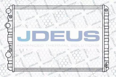 Jdeus 030V38 - Радиатор, охлаждение двигателя autosila-amz.com