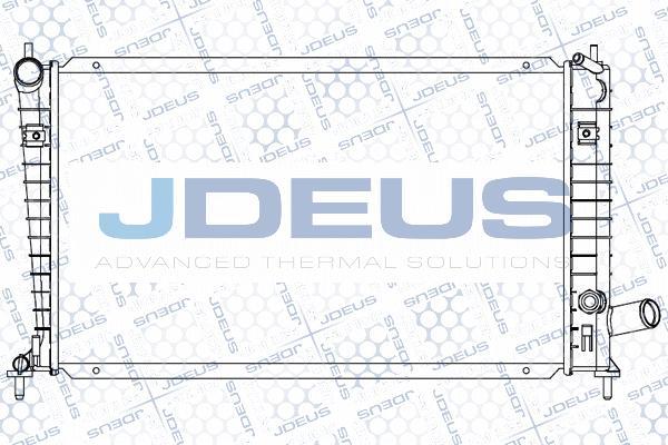 Jdeus 024M01 - Радиатор, охлаждение двигателя autosila-amz.com
