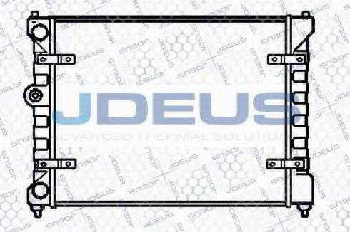 Jdeus 025V11 - Радиатор, охлаждение двигателя autosila-amz.com