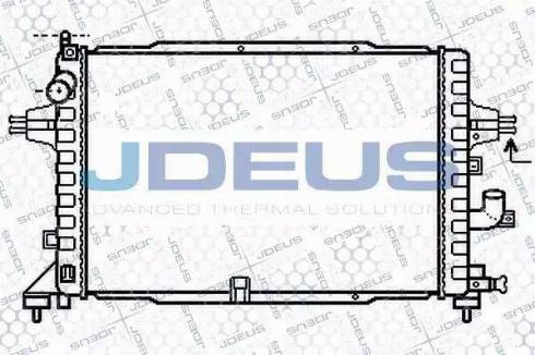 Jdeus 020M59 - Радиатор, охлаждение двигателя autosila-amz.com