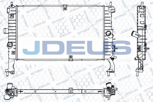 Jdeus 020M04 - Радиатор, охлаждение двигателя autosila-amz.com