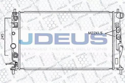 Jdeus 020M39 - Радиатор, охлаждение двигателя autosila-amz.com
