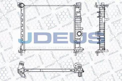 Jdeus 020M76 - Радиатор, охлаждение двигателя autosila-amz.com