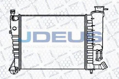 Jdeus 021B21 - Радиатор, охлаждение двигателя autosila-amz.com