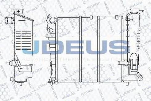 Jdeus 021E30 - Радиатор, охлаждение двигателя autosila-amz.com