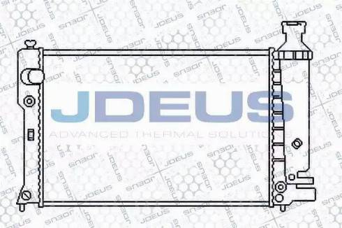 Jdeus 021E22 - Радиатор, охлаждение двигателя autosila-amz.com