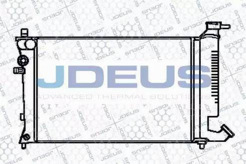 Jdeus 021V16 - Радиатор, охлаждение двигателя autosila-amz.com