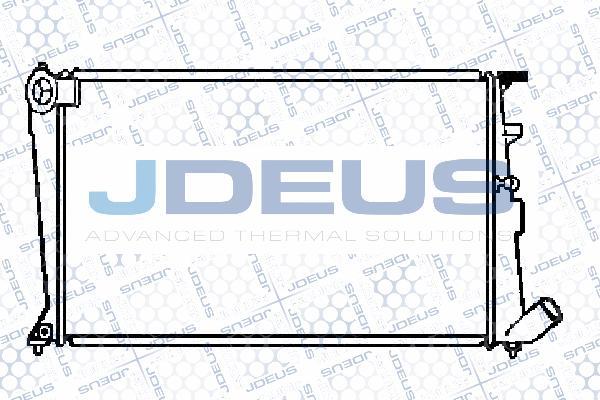 Jdeus 021V28 - Радиатор, охлаждение двигателя autosila-amz.com