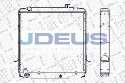 Jdeus 028M59A - Радиатор, охлаждение двигателя autosila-amz.com