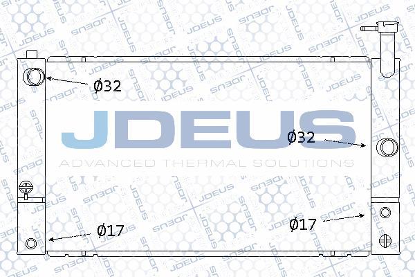 Jdeus 028M53 - Радиатор, охлаждение двигателя autosila-amz.com