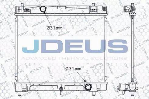 Jdeus 028M03 - Радиатор, охлаждение двигателя autosila-amz.com