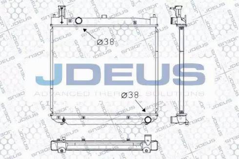 Jdeus 028M16 - Радиатор, охлаждение двигателя autosila-amz.com