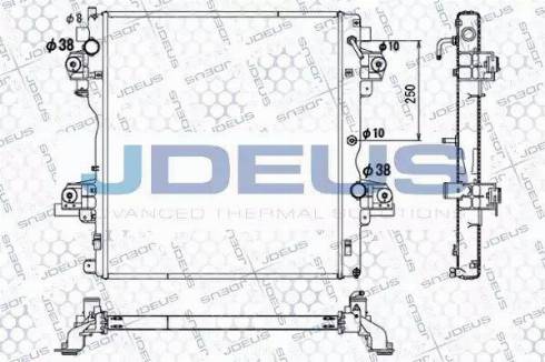 Jdeus 028M81 - Радиатор, охлаждение двигателя autosila-amz.com