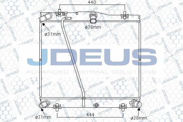 Jdeus 028M83 - Радиатор, охлаждение двигателя autosila-amz.com