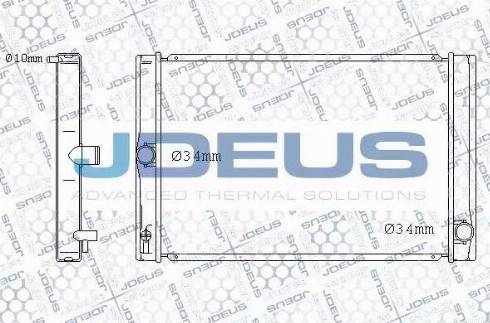 Jdeus 028M71 - Радиатор, охлаждение двигателя autosila-amz.com
