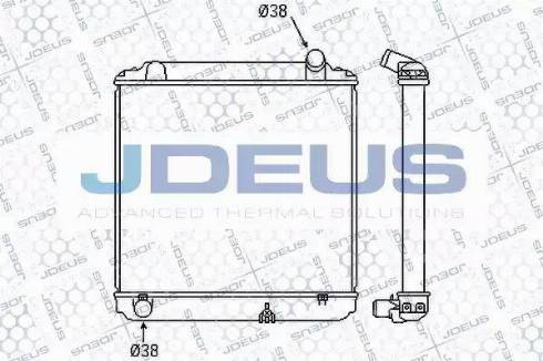 Jdeus 028N55B - Радиатор, охлаждение двигателя autosila-amz.com