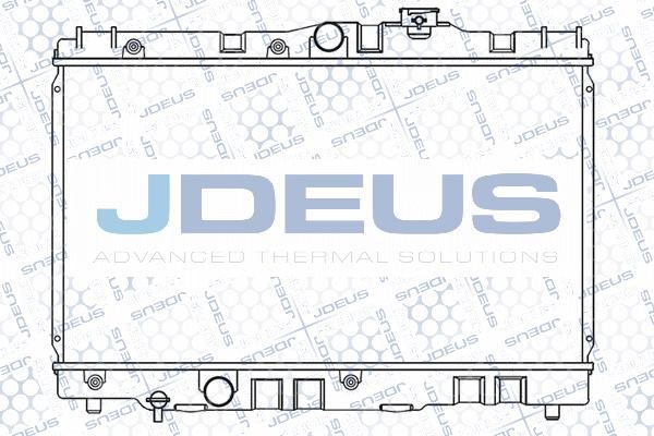 Jdeus 028N11 - Радиатор, охлаждение двигателя autosila-amz.com