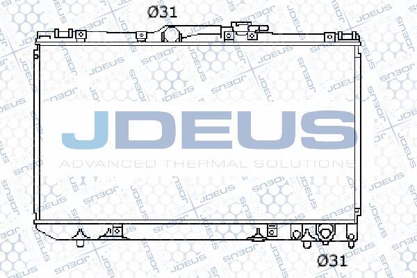 Jdeus 028N25 - Радиатор, охлаждение двигателя autosila-amz.com