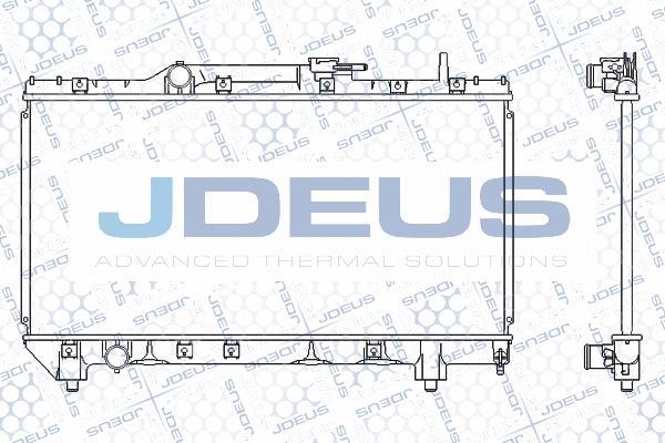 Jdeus 028N23 - Радиатор, охлаждение двигателя autosila-amz.com