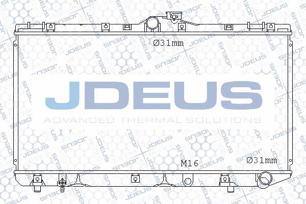 Jdeus 028N22 - Радиатор, охлаждение двигателя autosila-amz.com