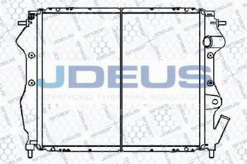 Jdeus 023B44 - Радиатор, охлаждение двигателя autosila-amz.com