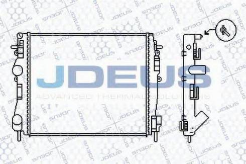 Jdeus 023M48 - Радиатор, охлаждение двигателя autosila-amz.com