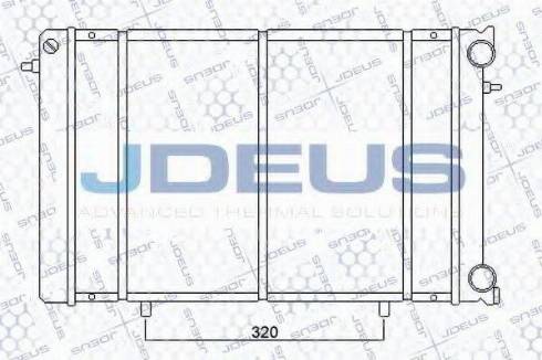 Jdeus 023M75 - Радиатор, охлаждение двигателя autosila-amz.com