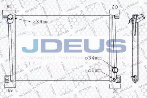 Jdeus 070M04 - Радиатор, охлаждение двигателя autosila-amz.com