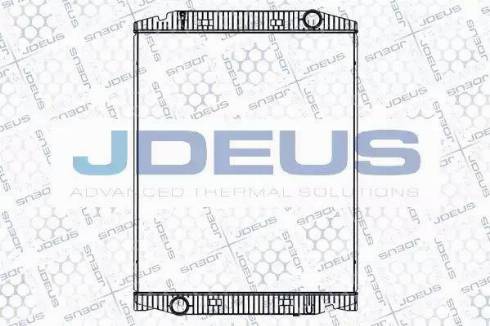 Jdeus 114M12 - Радиатор, охлаждение двигателя autosila-amz.com