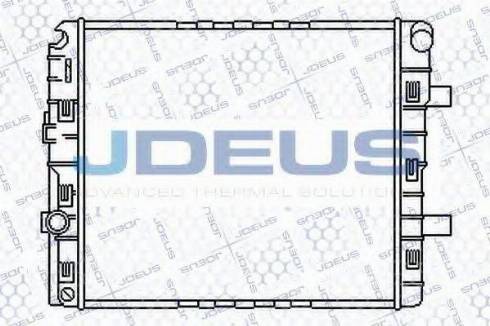 Jdeus 117M49 - Радиатор, охлаждение двигателя autosila-amz.com