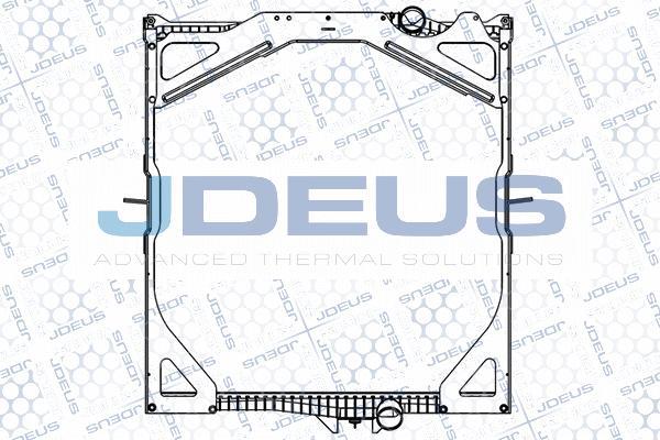 Jdeus 131M08A - Радиатор, охлаждение двигателя autosila-amz.com