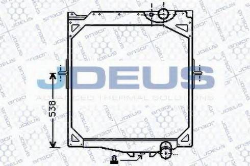 Jdeus 131M08 - Радиатор, охлаждение двигателя autosila-amz.com