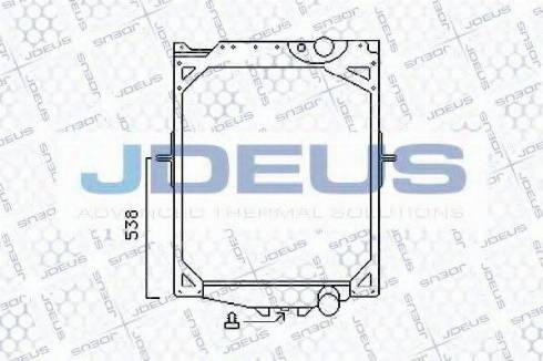Jdeus 131M03 - Радиатор, охлаждение двигателя autosila-amz.com