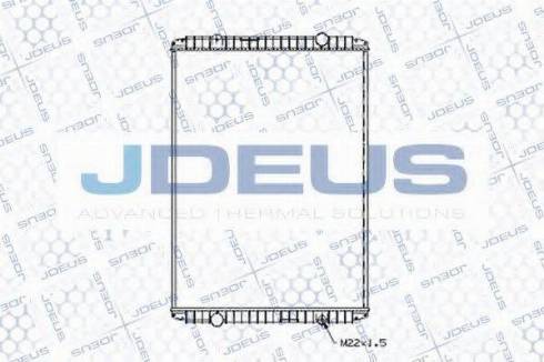 Jdeus 123M08B - Радиатор, охлаждение двигателя autosila-amz.com