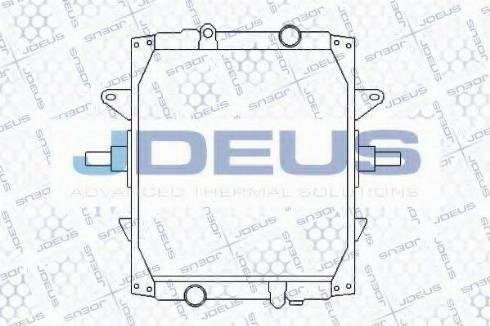 Jdeus 123M08 - Радиатор, охлаждение двигателя autosila-amz.com