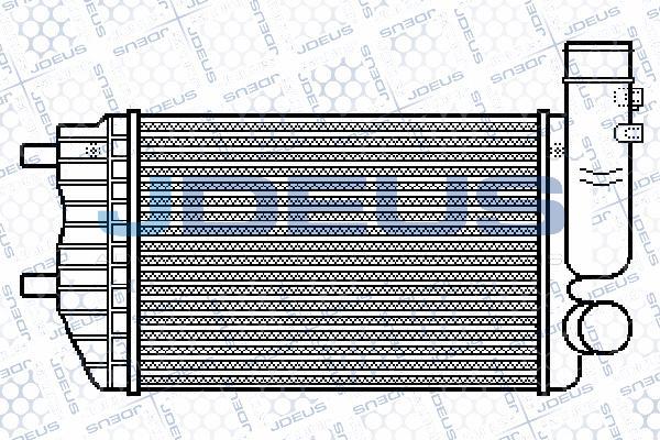 Jdeus 807M22A - Интеркулер, теплообменник турбины autosila-amz.com