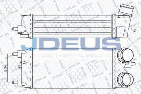 Jdeus 812M35 - Интеркулер, теплообменник турбины autosila-amz.com