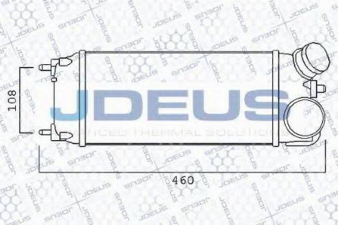 Jdeus 812M36 - Интеркулер, теплообменник турбины autosila-amz.com
