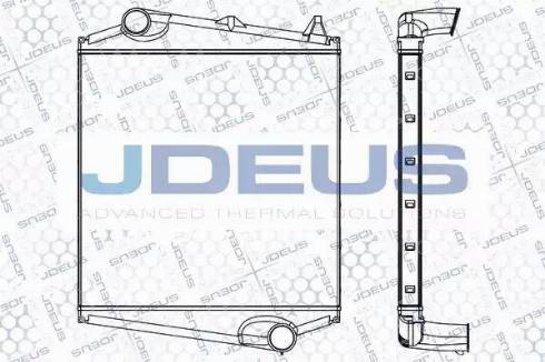 Jdeus 831M08 - Интеркулер, теплообменник турбины autosila-amz.com