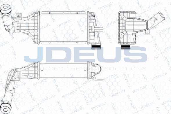 Jdeus 820M48A - Интеркулер, теплообменник турбины autosila-amz.com