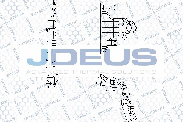 Jdeus 820M36A - Интеркулер, теплообменник турбины autosila-amz.com