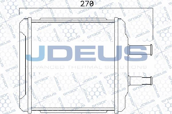 Jdeus 256M09 - Теплообменник, отопление салона autosila-amz.com