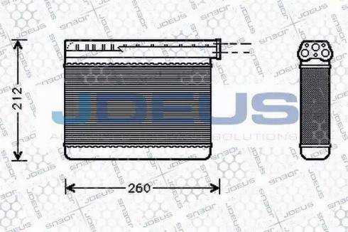 Jdeus 205M05 - Теплообменник, отопление салона autosila-amz.com