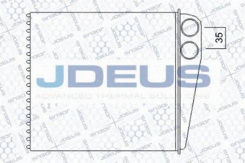 Jdeus 201M03 - Теплообменник, отопление салона autosila-amz.com