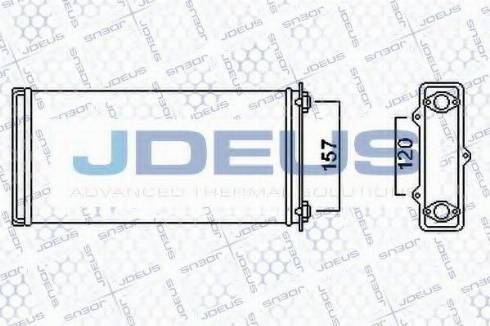 Jdeus 208M01 - Теплообменник, отопление салона autosila-amz.com